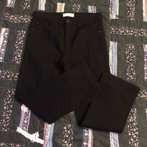 Gap cropped high rise black jeans